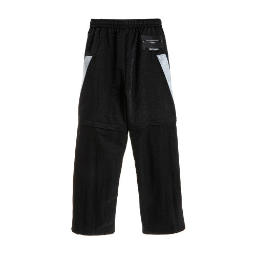 MWM Unisex παντελόνι Black Techwear Zip-Off Pants Metal Tape